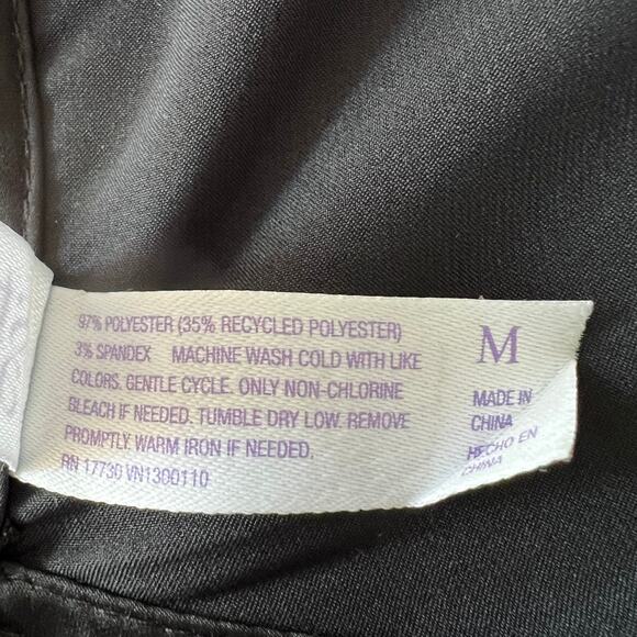 STARS ABOVE Black Satin Cami Tank Back Tie Womens M Y2K Going Out - Picture 5 of 5